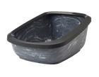 Savic Kissalaatikko Aseo Jumbo Marble, 67,5x48,5x29cm, harmaa/valkoinen
