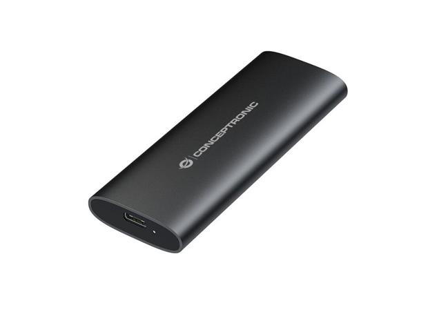 Conceptronic DANTE04B - storage enclosure - dual protocol - M.2 Card (PCIe NVMe & SATA) / SATA SSD - USB-C 3.2 (Gen 2)