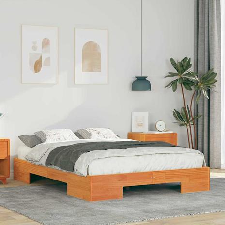 vidaXL Sängyn runko Ruskea 4FT Small Double