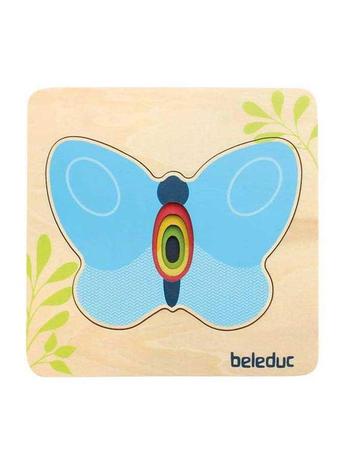 Beleduc Wooden Layered Puzzle Butterfly – kuva 1/1