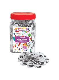 Colorations - Black Wiggle Eyes 100 pcs.