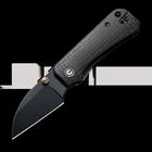 CIVIVI Baby Banter Wharncliffe, Black Burlap Micarta