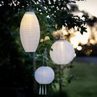 Northlight Aurinkokennolyhty, soikea riisipaperivalaisin, valkoinen