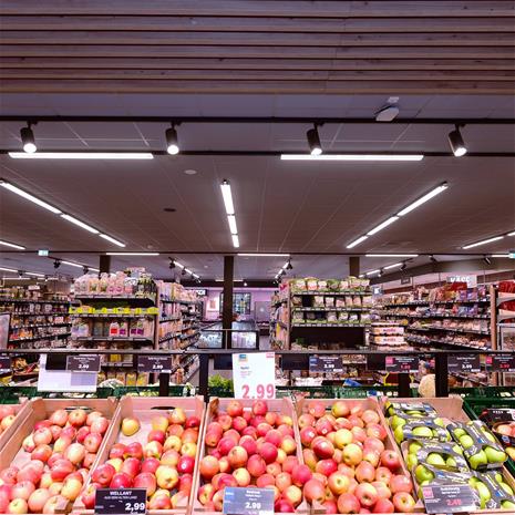 LED-kiskokohdevalo Lucea 3-vaihe, 15W, musta