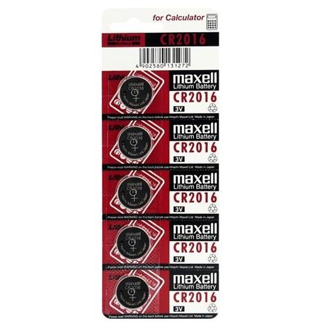 MAXELL – Lithium CR2016 5P (18586100)
