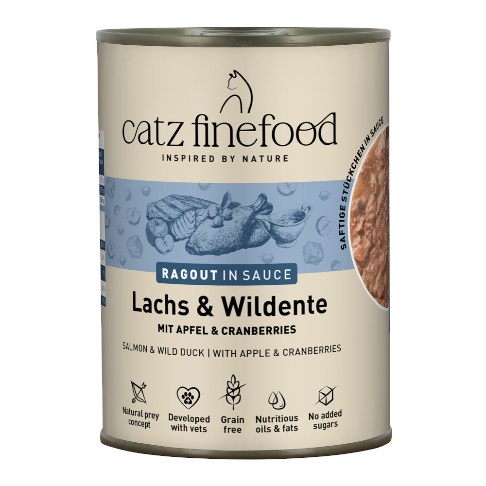 6x380g Ragout lohi & sorsa catz finefood kissan märkäruoka