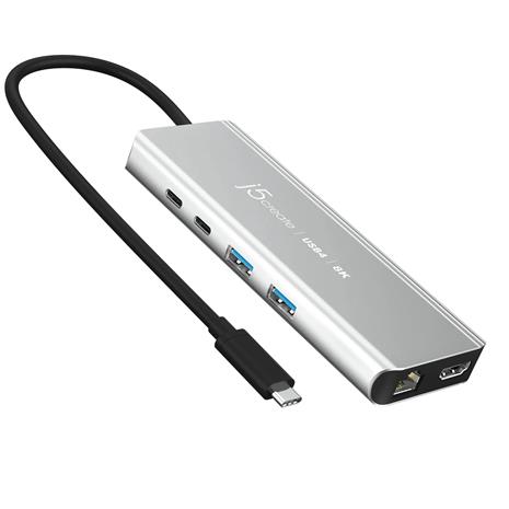 J5 Create USB4 8K MULTI-PORT HUB SPACE - GREY