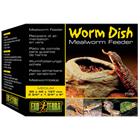 Exoterra Worm Dish - Mealworm Feeder For Reptiles Brown 13 x 9,5 x 4,5 cm