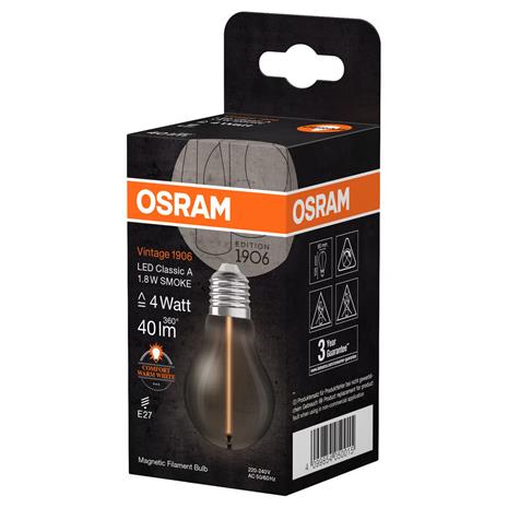 OSRAM Vintage 1906 LED-rustiikk E27 2,2W 818 smoke