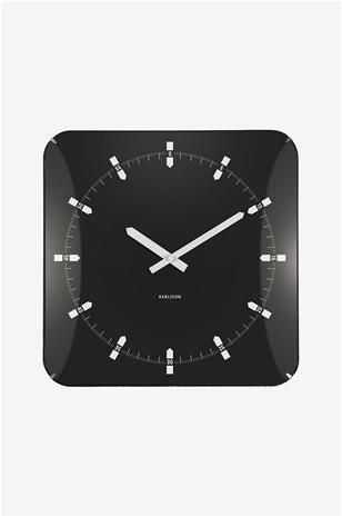 Karlsson Sucinto Dome square KA6085, seinäkello – kuva 2/6