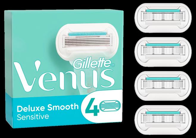 Gillette Venus Extra Smooth Sensitive, vaihtoterät 4 kpl