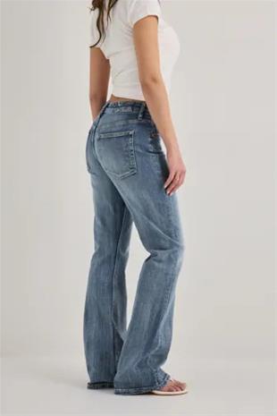 Nelly - Sininen - Soft Bootcut Jeans