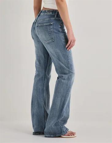 Nelly - Sininen - Soft Bootcut Jeans