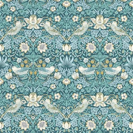 STRAWBERRY THIEF TEAL - W0171/06 Tapetti