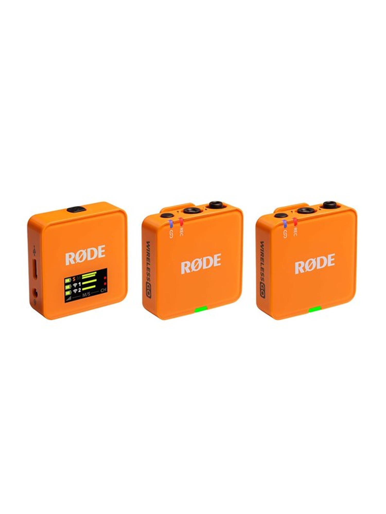 RØDE Wireless GO, Käsi-/Kuuloke-/Lavalier-mikrofoni, 3,5 mm, 260 m, Suuntaukseton, 22 dB, Akku