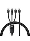 Baseus Flash Series 3 3in1 cable 100W USB-C - USB-C+USB-C+ Lightning 1.5m + 3 x 0.25 m - black