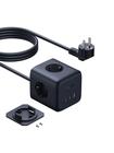 Baseus EnerFill FA11 67W Power Strip USB-A + USB-C Cube + 3 x EU Socket 1.5m - Black