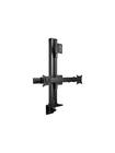 Multibrackets M mounting kit - vertical - for 3 LCD displays - black 45 kg 24"-50" 100 x 100 mm