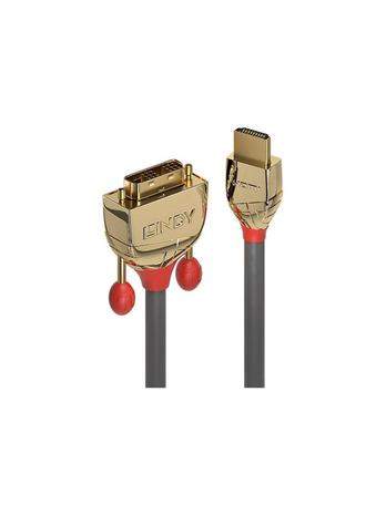 Lindy Gold Line adapter cable - HDMI / DVI - 2 m – kuva 1/4