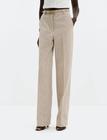 Malina Nour Straight Jacquard Pants - Beige - 44