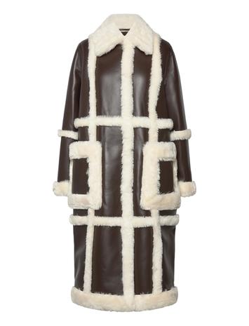 Stand Studio Patrice Coat Designers Jackets Leather Brown Stand Studio
