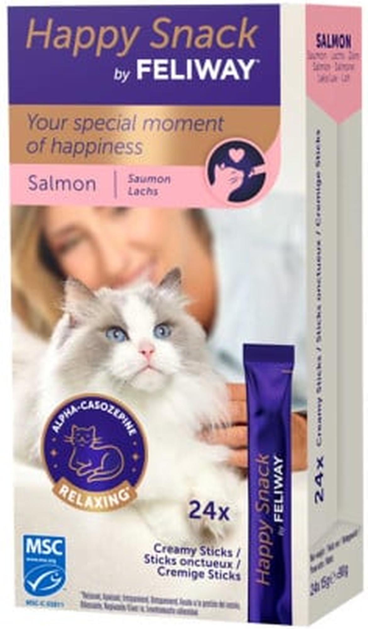 Feliway Happy Snack Display, lohi, 1 laatikko á 24 kpl