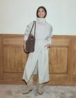 Nelly - Beige - High Collar Trench Coat