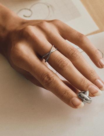 Edblad Alexa Ring S Steel - Silver - XL