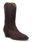 ANGULUS Bootie - Block Heel - With Zippe Shoes Boots Cowboy Boots Brown ANGULUS