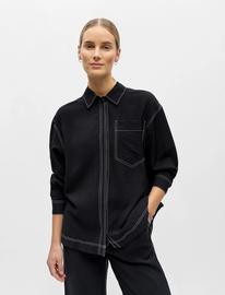 Object Objjacira Lo L/S Shirt Div - Black - 44