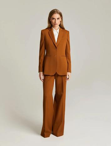Andiata Brette Designers Single Breasted Blazers Brown Andiata
