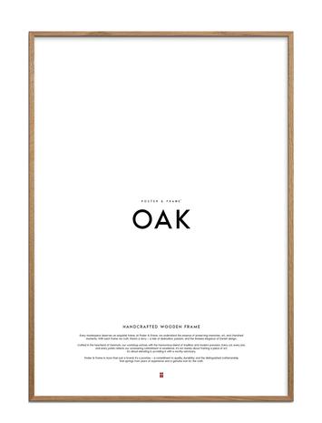 Poster & Frame Poster & Frame Oak Wood Frame - Brown - A4 – kuva 1/4