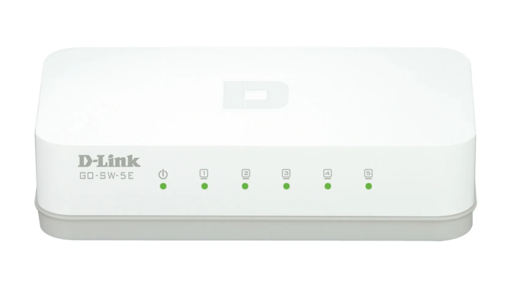 D-Link GO-SW-5E/E - 5-porttinen hallitsematon Fast Ethernet -pöytäkytkin, valkoinen