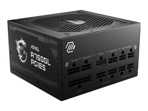 MSI MAG A750GL 750W -virtalähde, 80 Plus Gold