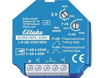 Eltako 61100832 Valonsäädin ilman nollaa, 4-200W