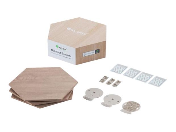 Nanoleaf Elements Wood Look Hexagons, laajennuspakkaus, 3 paneelia