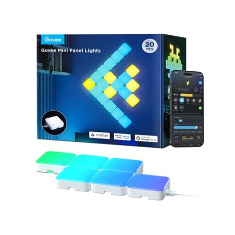 Govee - 10x ä„lykäs mini RGBIC panel Wi-Fi