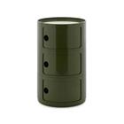 Kartell Componibili New Big Säilytys 3 Osiolla - Sivupöydät & Apupöydät Abs Vihreä - 492318