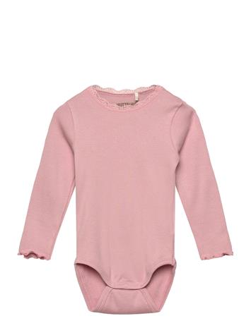 Huttelihut Body Ls Rib - Pink - 86