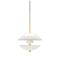 Fritz Hansen Clam Pendant White / Brass, 500 mm – kuva 8
