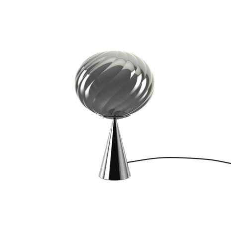 Tom Dixon Whirl cone fat pöytälamppu Hopea-musta