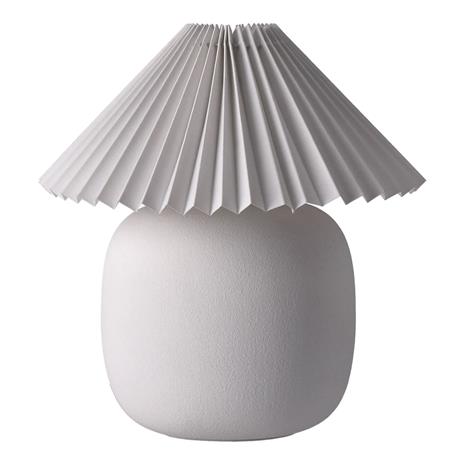 Scandi Living Boulder pöytävalaisin 29 cm white-pleated white
