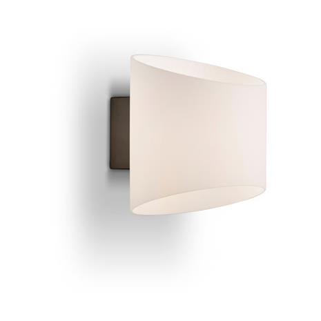 Herstal - Evoke Seinävalaisin IP44 Oval Anthracite/Opaali
