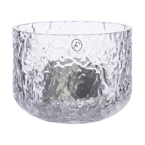Ljuslykta 6 cm, mönstrat glas