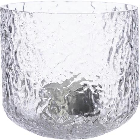 Ljuslykta 9 cm, mönstrat glas – kuva 3/6