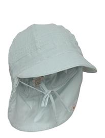 Huttelihut Summer Hat Muslin - Blue - 12/24M