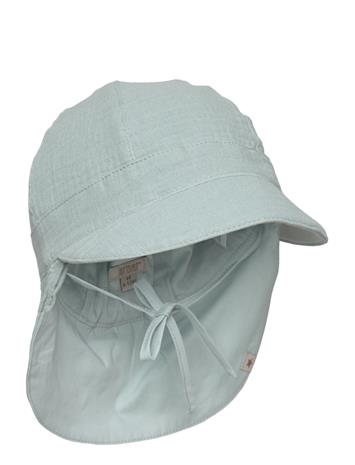 Huttelihut Summer Hat Muslin - Blue - 12/24M