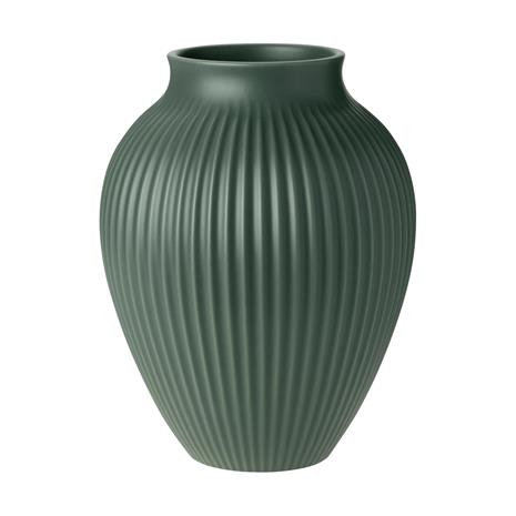 Knabstrup Keramik - Ripple Maljakko 27 cm Celadon Green