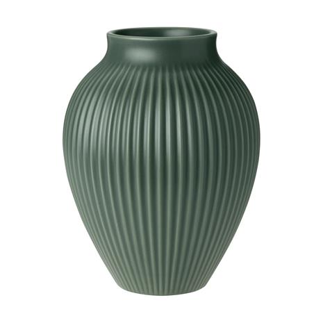 Knabstrup Keramik - Ripple Maljakko 20 cm Celadon Green