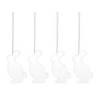 Cooee Design Easter Deco -jänis pääsiäiskoriste 4-pakkaus White